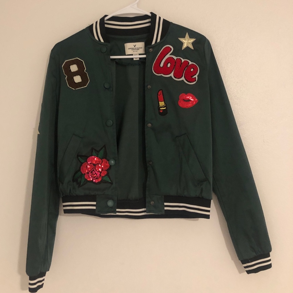 American Eagle Outfitters Dark Green Jacket